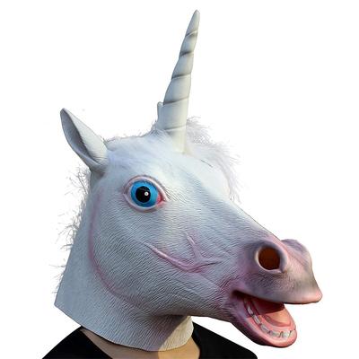 Novelty Unicorn Head Latex Masks Halloween Funny Adult Costume Party Accessories