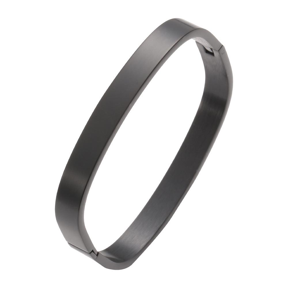 Unisex Armband aus Edelstahl, quadratisch, mit beliebtem europäischem und amerikanischem Design