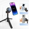 Strong Metal Magnetic Phone Tripod Mount Holder Works On 1/4 Thread And Cold Shoe Linkage For Camera Support