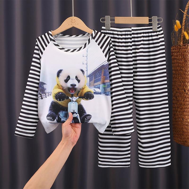 

Дитяча піжама Костюм з довгим рукавом Весна та Осінь Піжама для дівчаток Домашній одяг для хлопчиків 18