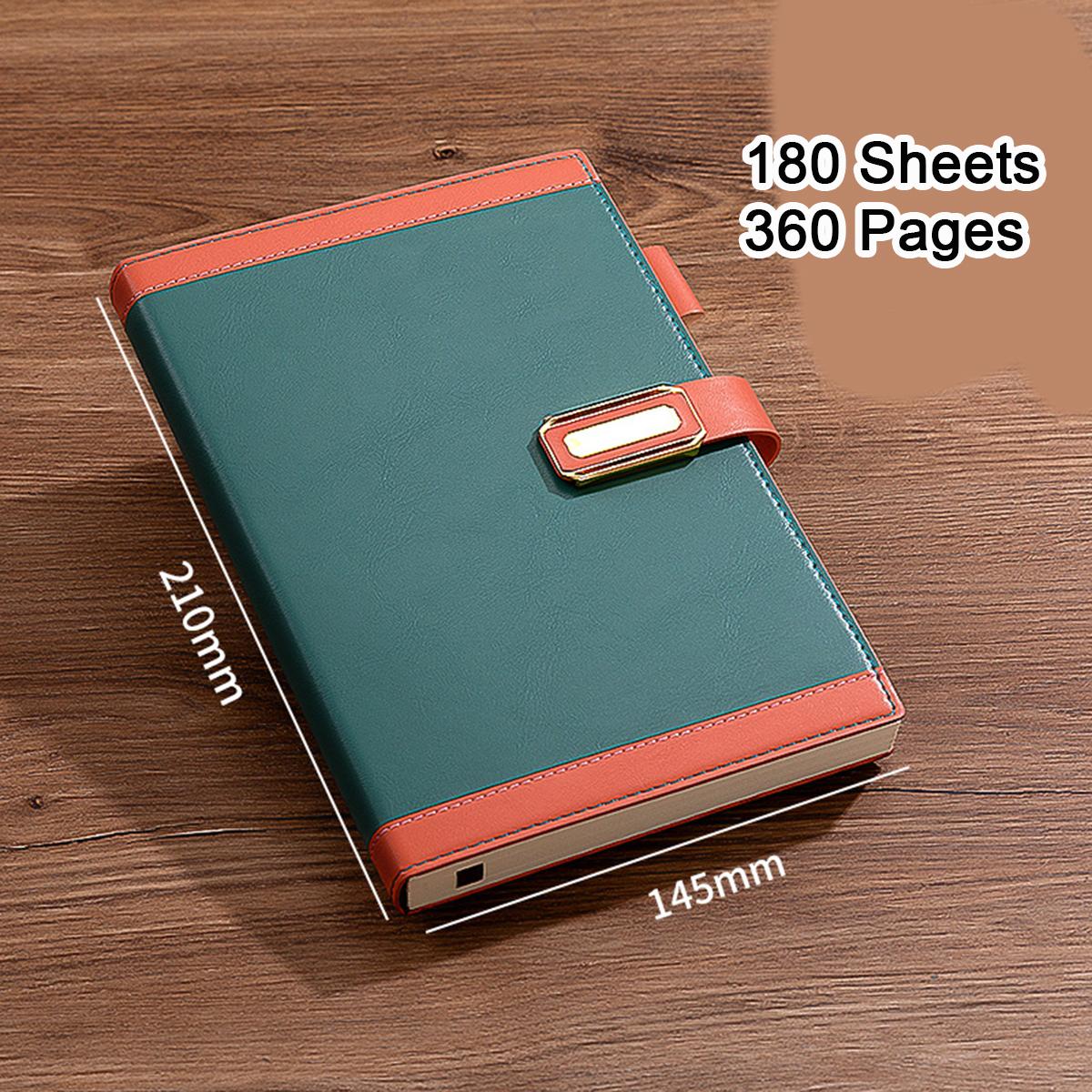 

Тетрадь для школьников из толстой кожи формата А5, офисный блокнот с пряжкой, книга для записей деловых встреч, журнал путешествий, дневник, 180 листов, 360 страниц A5