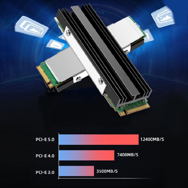 M.2 NVMe SSD Heat Sink 2280 SSDRadiator Solid Disk Heatsink PC Notebook Cooling Pad Aluminum