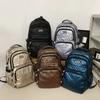 Student School Bag Solid Color Women's Backpack Men's Large Capacity Backpack