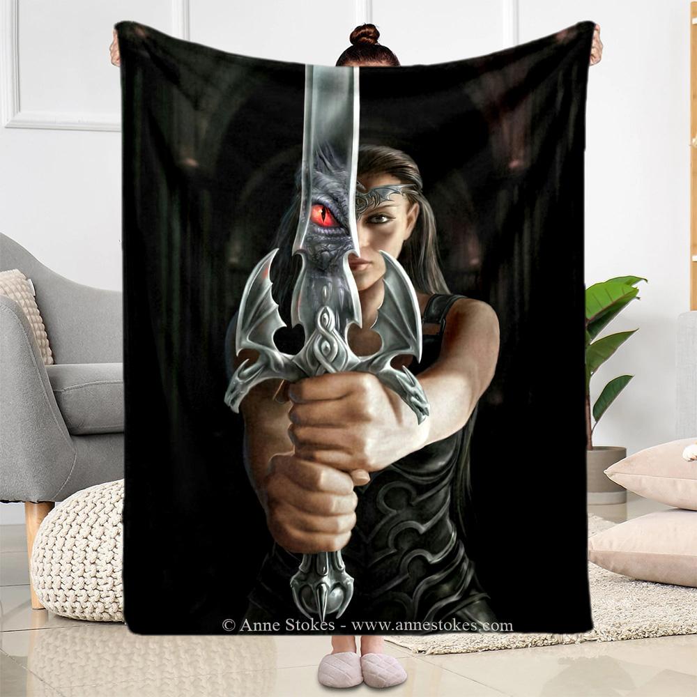 Gothic Style Blanket Soft & Cozy Suitable for Couch Seaside Bed All-Season Use Playful Design Gift for Travel Home Birthdays