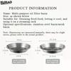 1PCS Silver Stainless Steel Drain Tray, Oil Draining Tray, Oven-safe Baking Tray, Round Kitchen And Household Oil Draining Rack