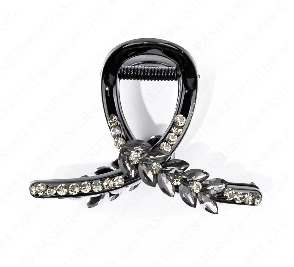 

Полностью инкрустированная бриллиантами заколка для волос в виде пшеничного колоса, элегантная заколка-акула с жемчугом и кристаллами для женщин, роскошный бохо аксессуар для волос, свадебная вечеринка