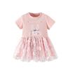 Girl Dress With Cartoon Pattern For Summer Kids Casual Outing