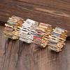 Enamel-colored Exaggerated Geometric Elastic Bracelet - Elegant and Creative Irregular Alloy Bracelet for Ladies