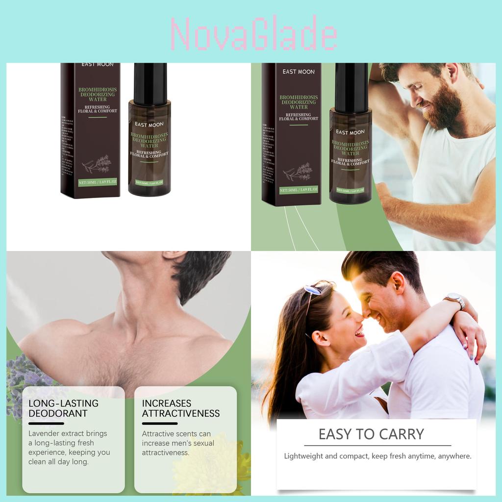 Eastmoon Men's Freshness Spray For Underarm Odor Elimination And Natural Fragrance Care 50ml