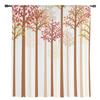 Jesienne Liście Pień Drzewa Przezroczyste Zasłony do Dekoracji Salonu Zasłony Okienne do Kuchni Tiul Woal Organza Zasłony