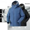 Veste à capuche softshell pour sports d'extérieur Trois-proof Veste décontractée pour hommes et femmes Veste Anti-feng Shui