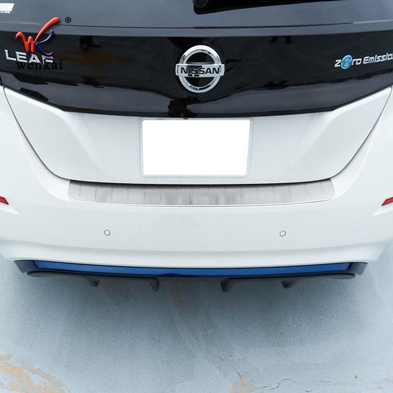 Fit For Nissan Leaf ZE1 2017 18 19 20 Rear Bumper Protection Sill Outside Trunk Step Panel Sill Plate Decorate Accessories