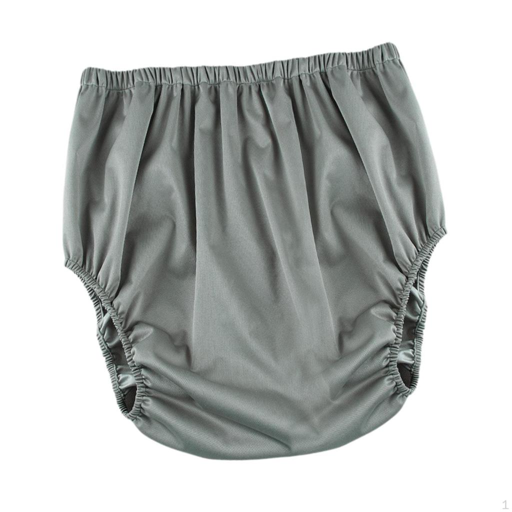 Adult Diaper Cover, Leakproof Underwear for Men And Women, Washable Grey Pants Option