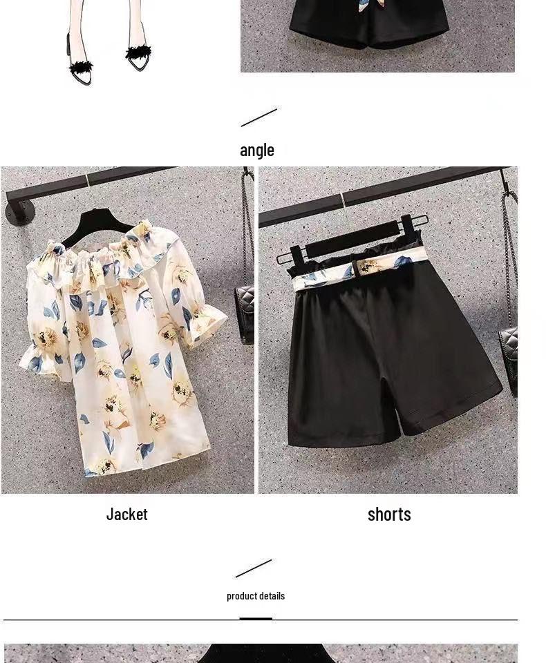 2026 Plus Size Women's Summer Tummy-Slimming Two-Piece Set