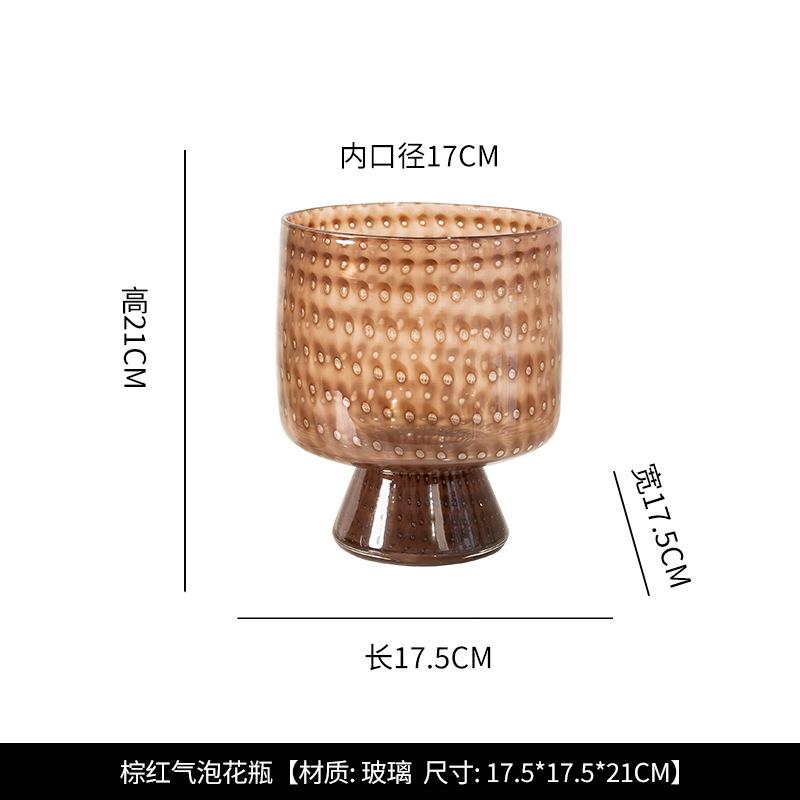 

Luxury Glass Vase for Living Room Tabletop Flower Arrangement Decor Hotel Lobby Showroom