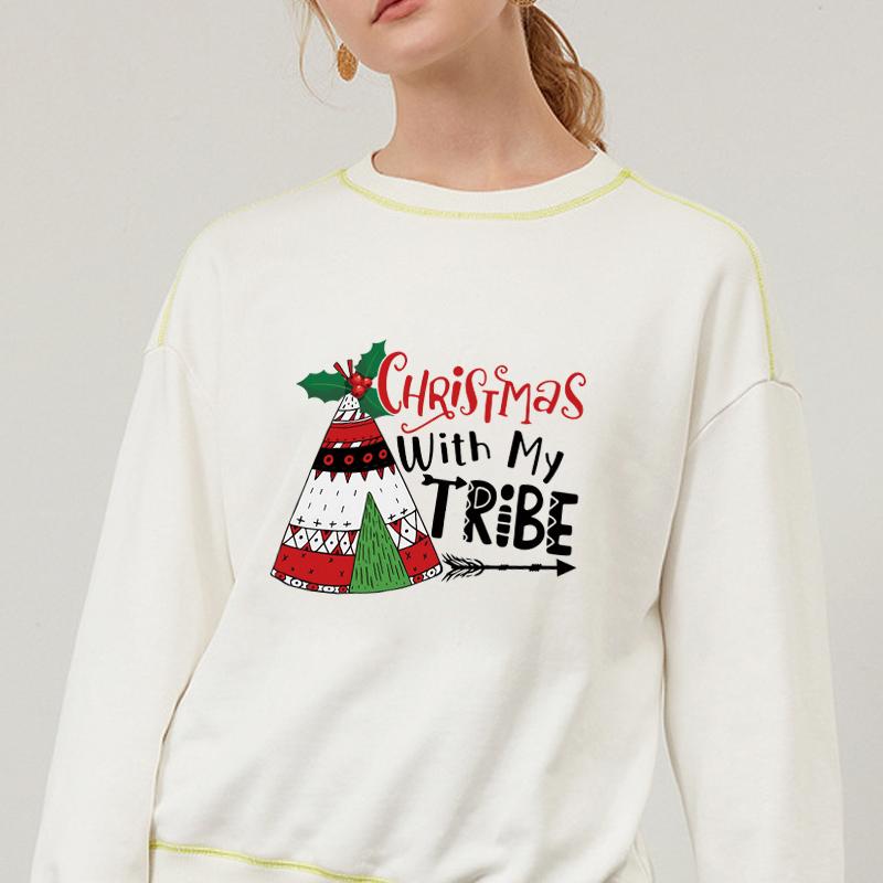 Winter Snow Doll Iron Patches, Christmas Tree Vinyl Stickers, Cars, Clothes, Hooded Sweatshirts, Heat Transfer, Diy T-shirts