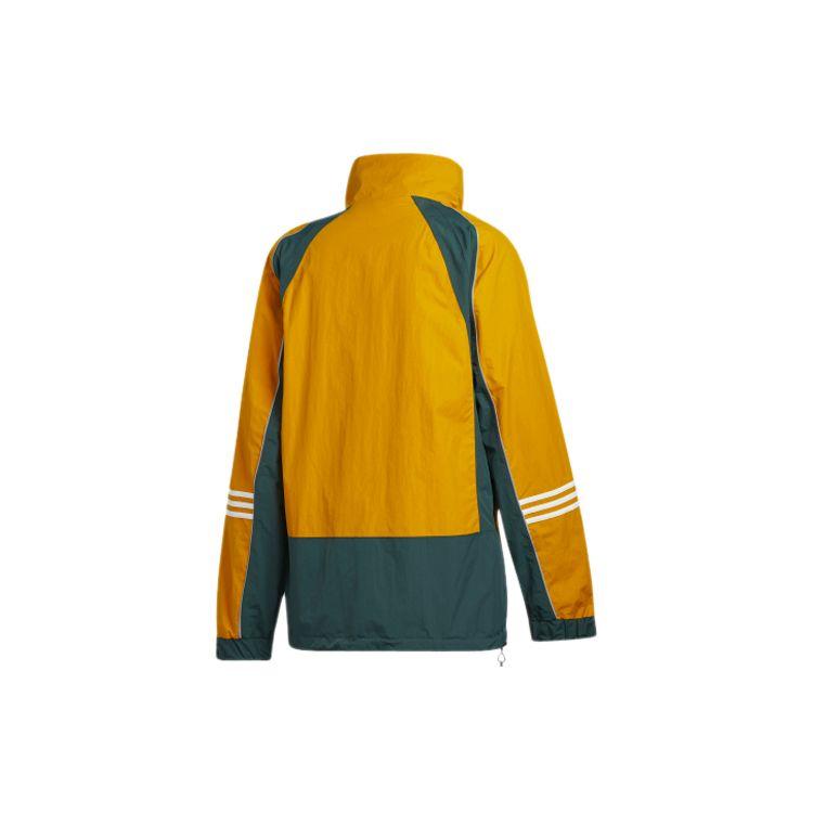 adidas Pánska športová bunda Originals s dlhým rukávom a stojacím golierom Žltá FJ7489