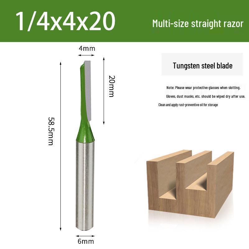 Wolframstahl Einseitiger Nutfräser für Holzbearbeitung, Scharf und Langlebig mit Rundschaft