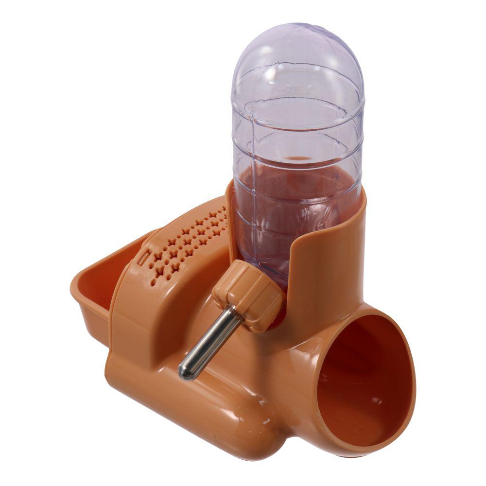 

с подставкой для пищевого контейнера. Бутылка для воды для хомяка с подставкой. Автоматический дозатор для домашних животных.