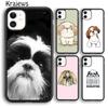 Krajews Cartoon Shih Tzu Dog Soft Phone Case Cover For iPhone 16 15 SE2020 14 6 7 8 Plus 11 12 13 Pro Max Plus Coque Fundas