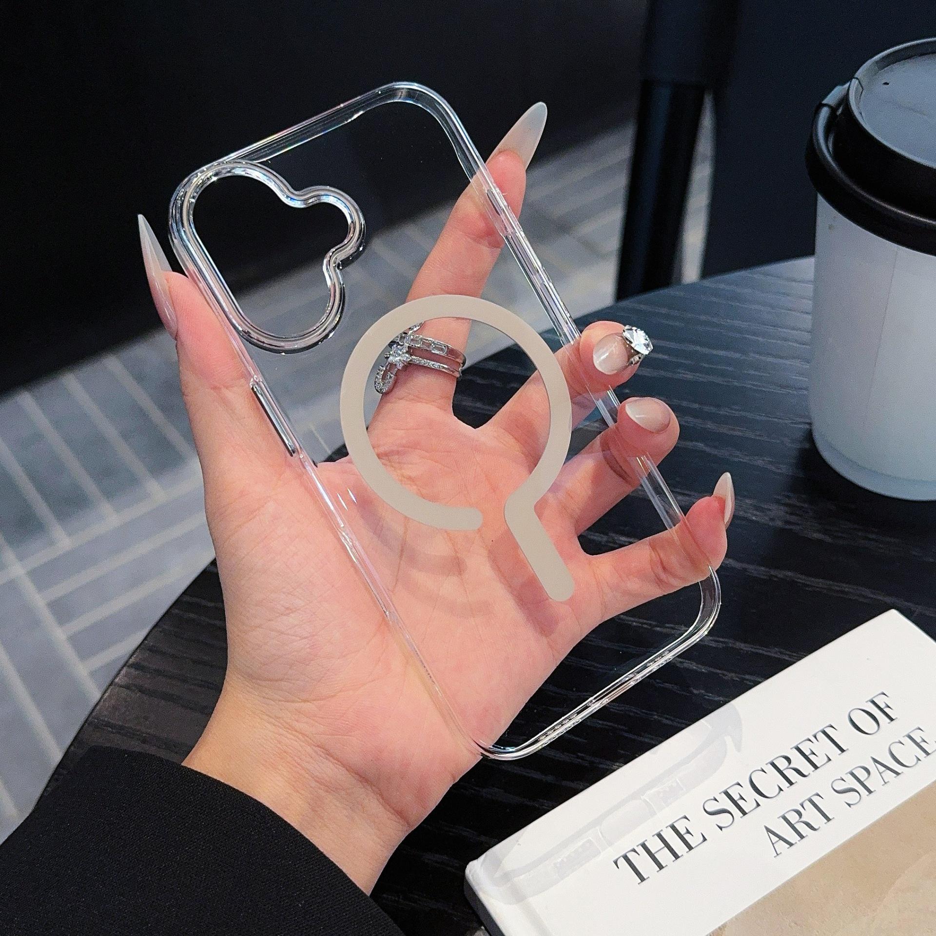 

iPhone 16 Plus Clear High-Transparency Case with Unique Design, Independent Buttons, and Magnetic Attraction 16 Pro Max