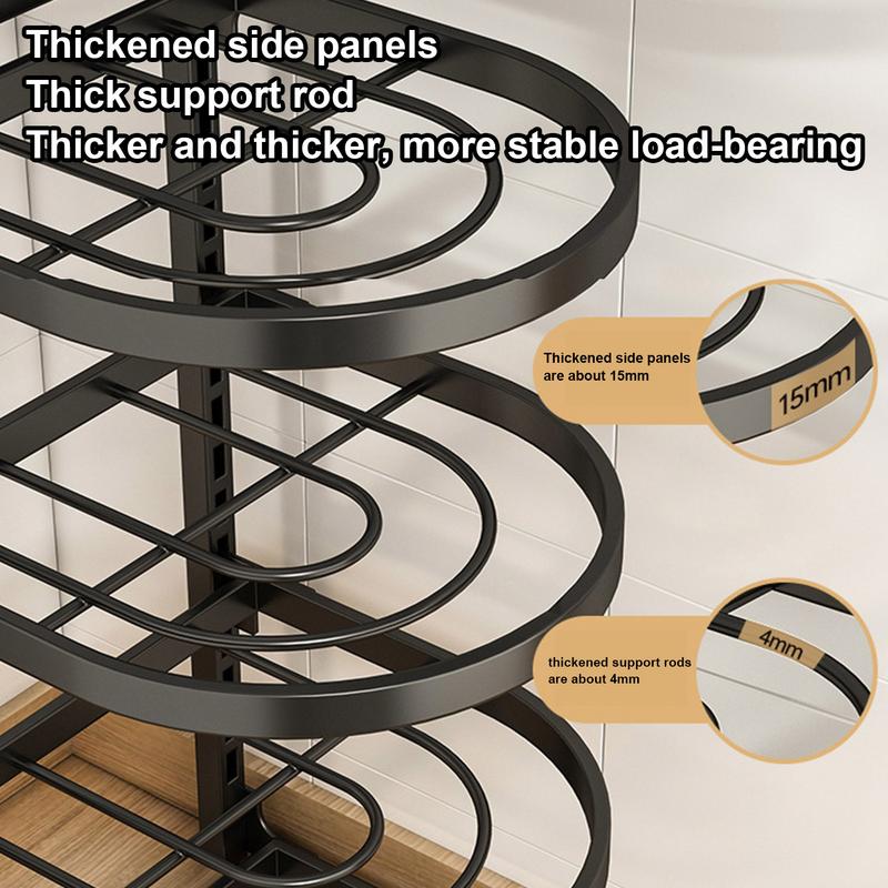 Kitchen Pot Organizer Rack Sink Standing Shelf Multi-layer Pot Storage Rack Household Cabinet Frying Pan Organizer Bowl Shelf