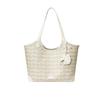 Shoulder Bag, Tote Bag , Large Capacity Commuter Bag, Large Size, White