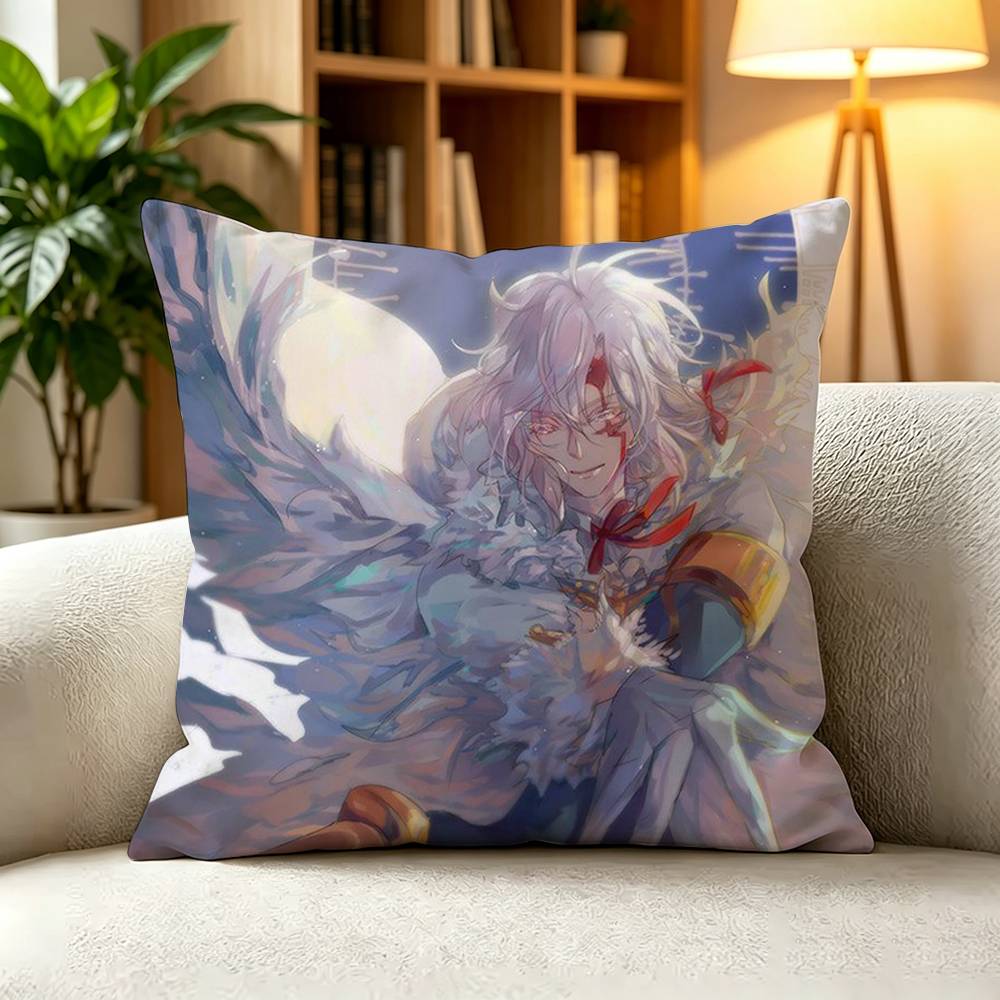 D-D.Gray-man Dark Shonen Anime  Square Double-Sided printed Pillow Case Bedroom Bedside Pillow Sofa Cushion Cover