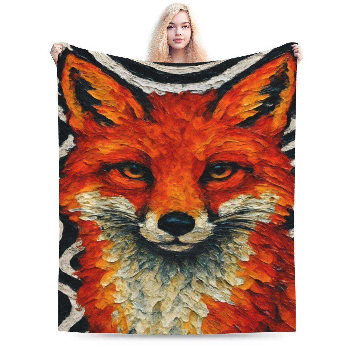 Red Fox Custom Warm Decorate Home An UltraSoft Micro Fleece Blanket 75x100cm 30x40in