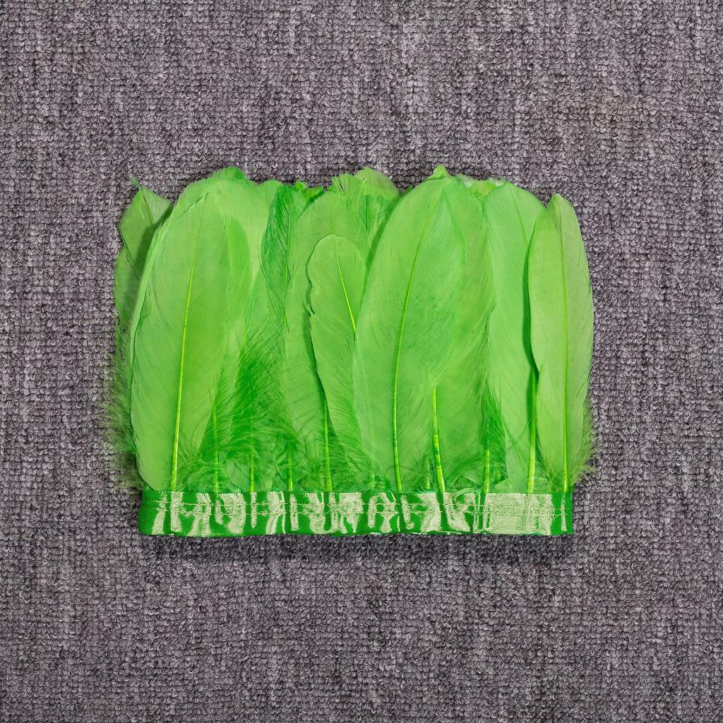 Goose Feather Large Floating Cloth Strip 2 Meters Feather Cloth Edge Goose Feather Cloth Strip Diy Feather Flower Stage Clothing Shawl Wing Decoration