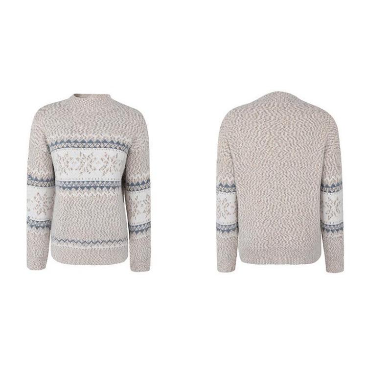 Vintage Christmas Print Knitwear Cardigan Loose O Neck Sweater Top Long Sleeve Winter Autumn