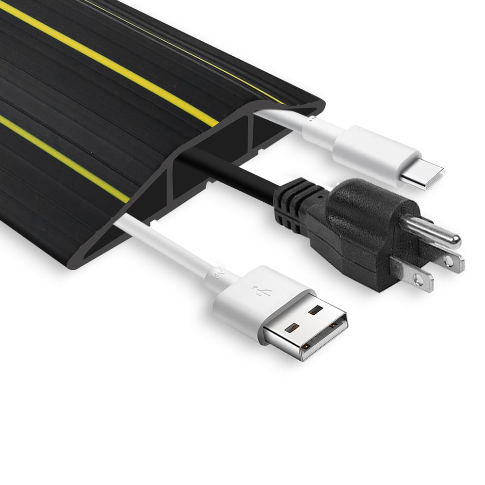 

3M Floor Cable Cover, Cord Cover, Wiring Cover, Floor Cover, Conceals and protects cables in homes, warehouses, outdoors, offices, workshops,