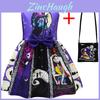The Nightmare Before Christmas Girl Costume With Cartoon Pattern For Toddler Girls