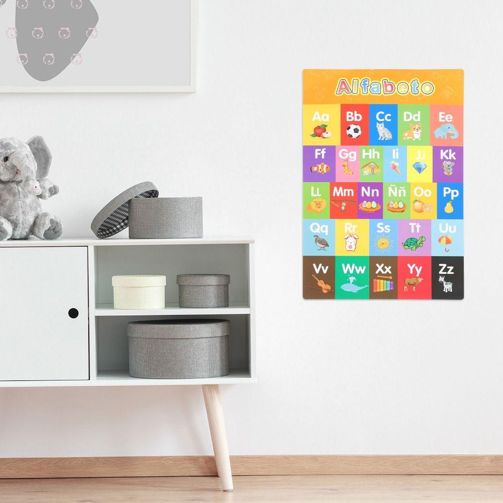 Alphabet Number Sticker Education And Learning Poster Early Education Poster Classroom Decor