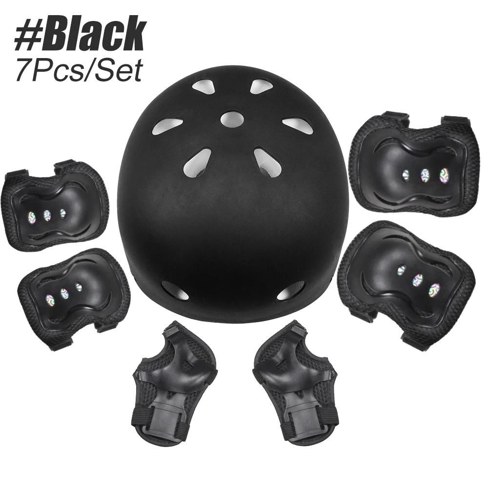 

7Pcs/Set Kids Girls And Boys Ages 3-10 With Wrist Guard Knee Pads Elbow Pads Protective Gear For Toddler Skating Cycling Scooter