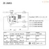 Red Ceiling Fan Switch 3 Speed 4 Wire ZE-268S6 Fan Pull Chain Switch Replacement Speed Control Switch Plastic + Metal