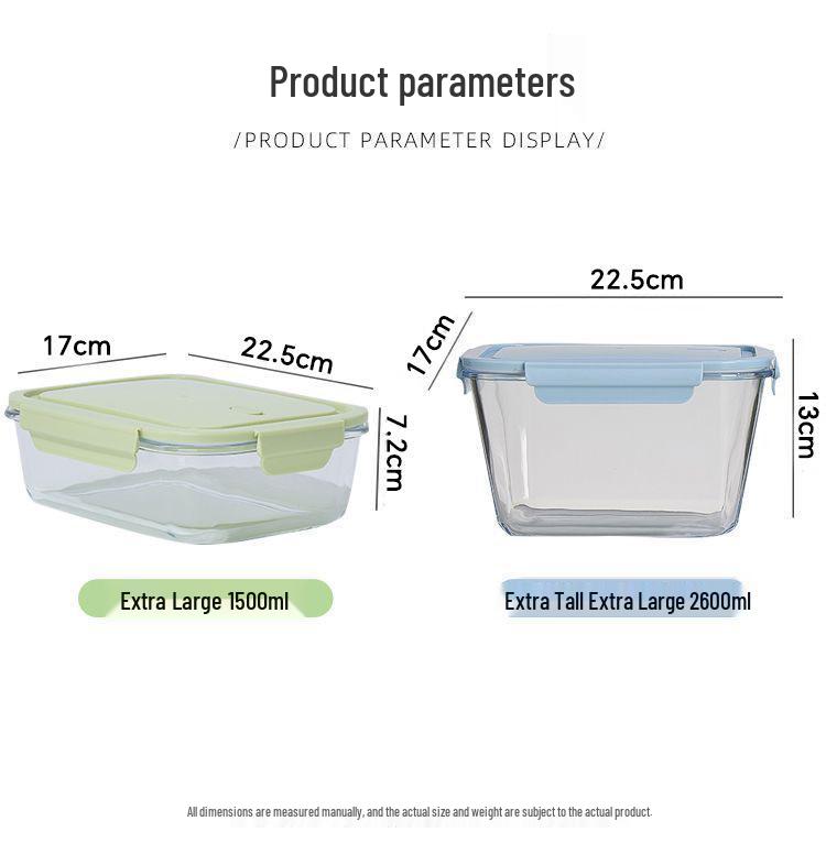Hochtemperaturbeständiger Glas-Lebensmittelbehälter mit luftdichtem Deckel für Essiggurken und Kimchi