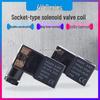Bobina de Válvula Solenoide Airtac AC220V, Cabeça de Válvula 4V210-08, 4V310 Cobre Puro, 4V410 com Luz DC24V