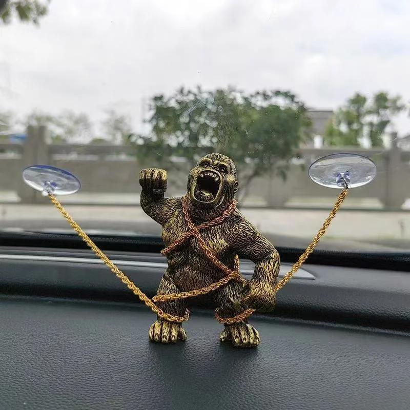 

Car Ornaments Gorilla-Themed Car Dashboard Decor ABS Resin Figurines Car Interior Accessories Decor Items Decorations Ornaments