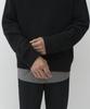 Musinsa Standard [Victoria Wool] Minimal Ribbed Quarter Zip Sweater [Black]