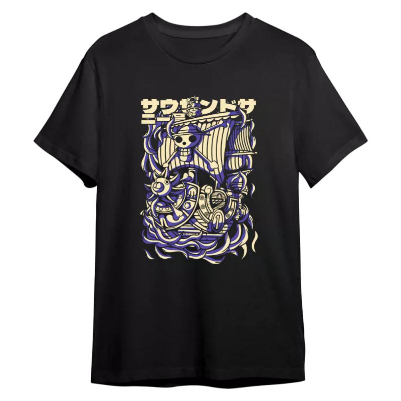 One Piece Retro Comic Art TShirt Men Women Oversized Cotton Anime Graphic Tee Casual Streetwear Short Sleeve Crew Neck Top