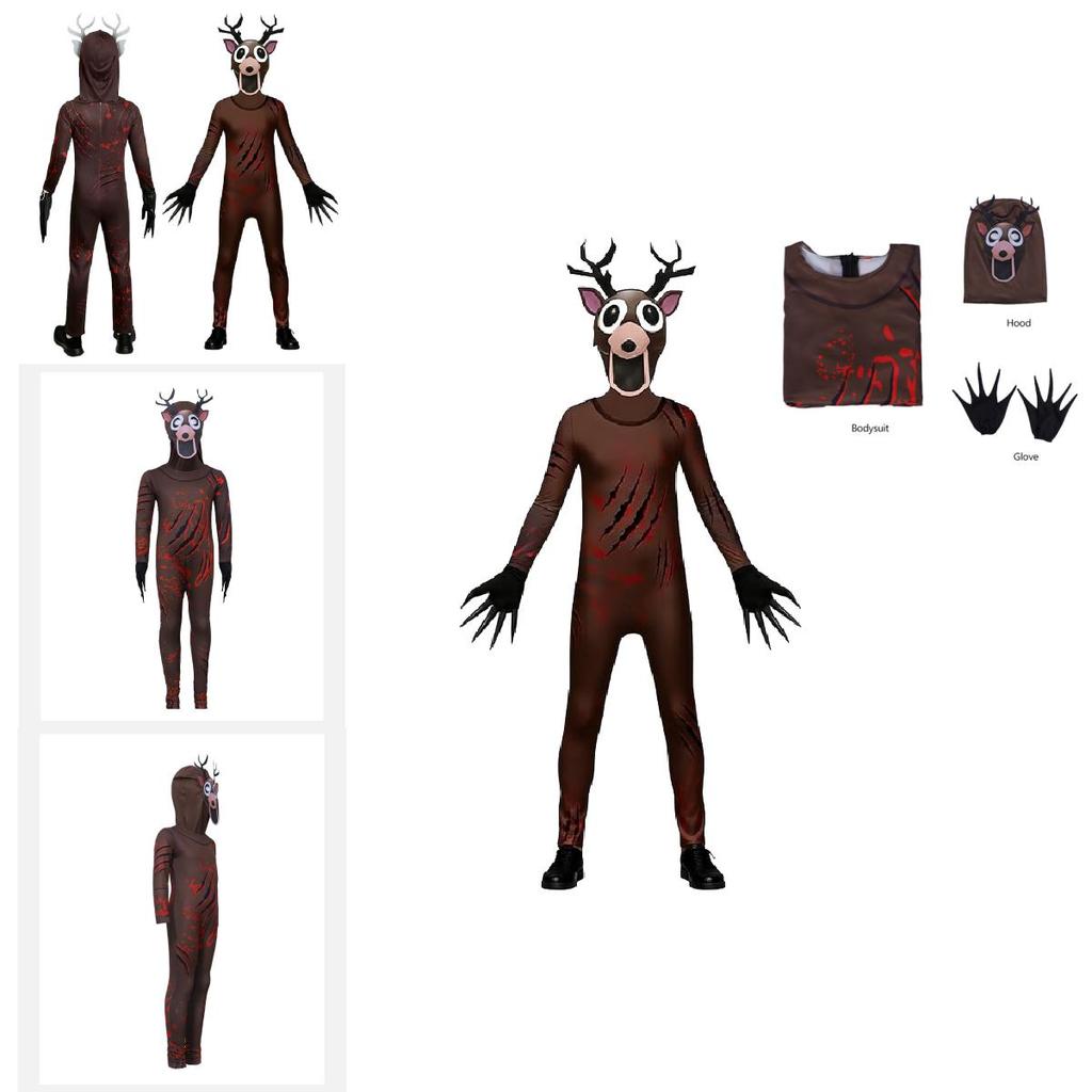 The Deer 99 Nights In The Forest Deer Goat Costume With Soft Polyester Fabric For Halloween And Party Performances