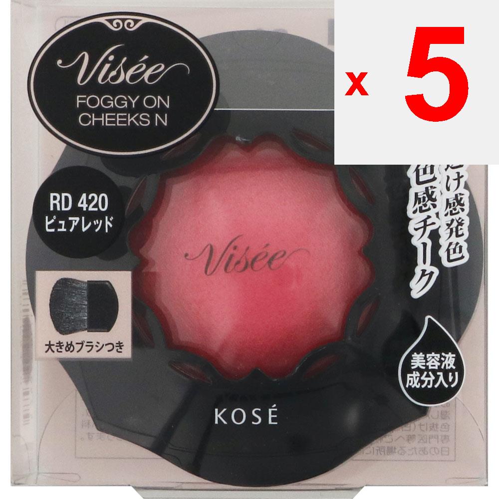 Kose VICE RICHET VICE LICHE Foggy On Cheeks N RD420 Pure Red 5g Skin Makeup Vicerische Apply an Appropriate Amount To the Brush, Check the Amount of C