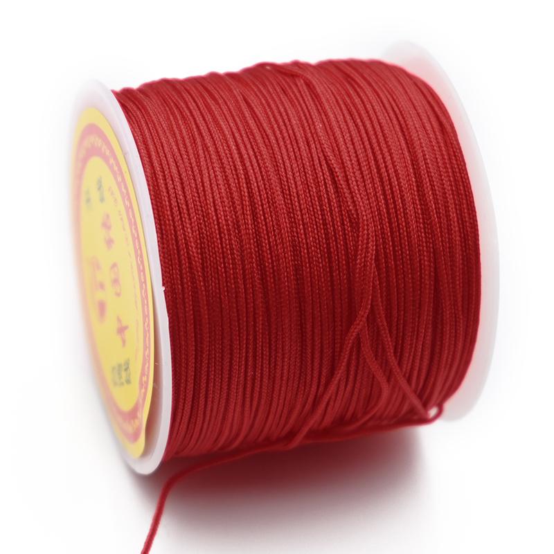 חוט ניילון 0.8 מ"מ חוט סיני קשר סיני חוט מקראמה צמיד שרשרת חוט שזור ל-DIY שרשרת שנדלה גדיל חרוזים יצירה