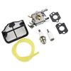 Replacement Carburetor Repair Parts Set Kit Gaskets Air Filter Fuel Line