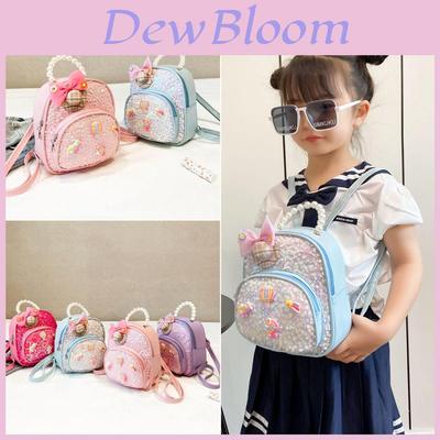 Childrens Cartoon Backpack With Pearl Handle And Butterfly Design For School Use
