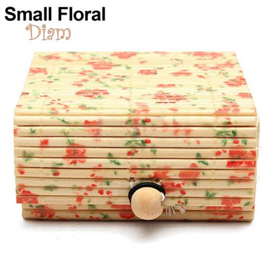 Diamin Bamboo Wooden Case Jewelry Storage Boxes Holder Gift