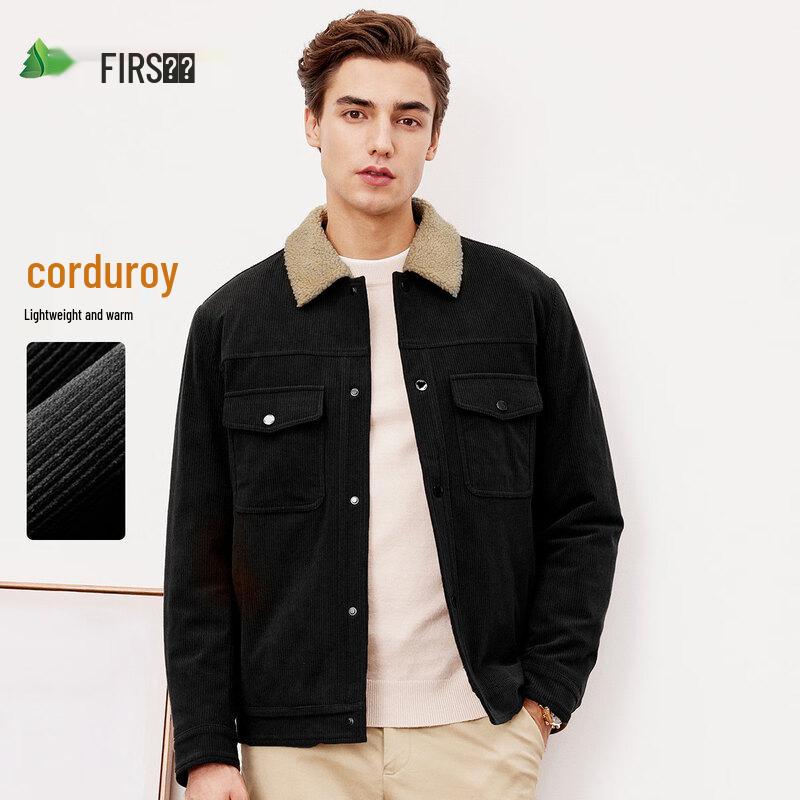 

Мужская утолщенная вельветовая куртка Shanshan с лацканами 4XL