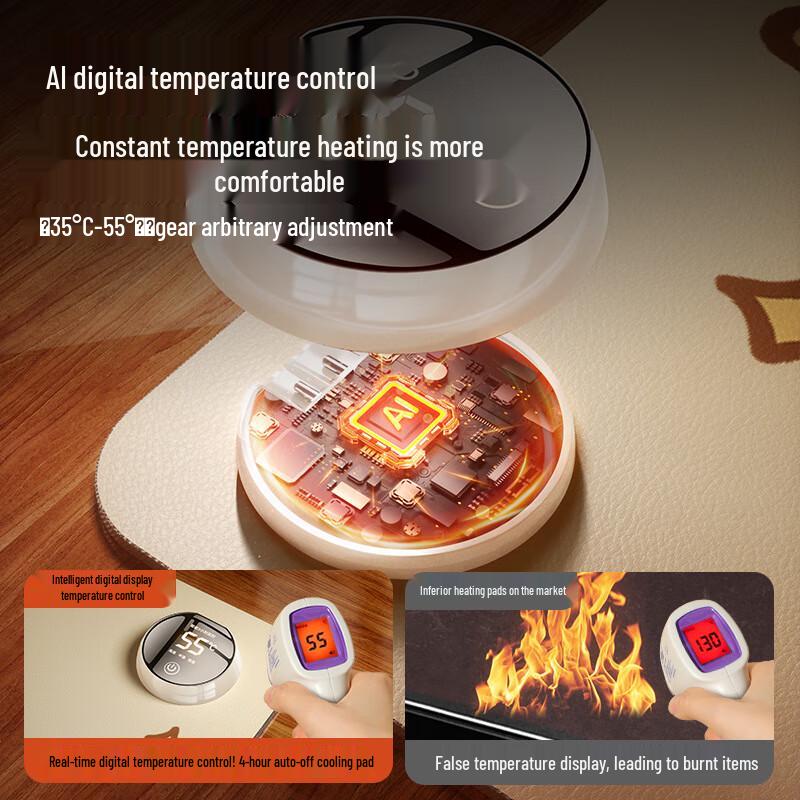 Smart Digital Display Heated Desk Mat