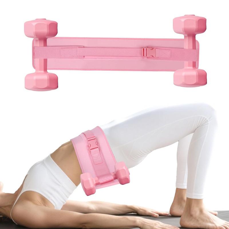 Sports Fitness Hip Bridge Training Belt Yoga Exercise Waist Hip Assist Belt Dumbbells Barbells Weight-bearing Thrust Belt (No Barbells)